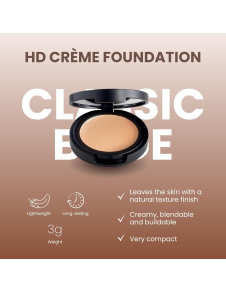 Base de Maquillaje HD POISE 3g Beige Clásico Hidratante