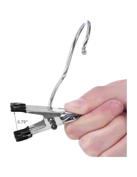 Clips de Colgar BEWISHOME 20 Pcs Antideslizantes Cromo