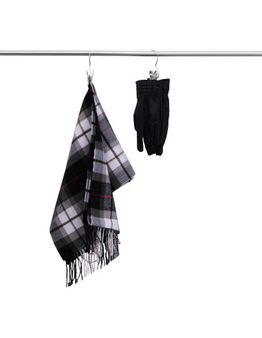 Clips de Colgar BEWISHOME 20 Pcs Antideslizantes Cromo