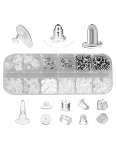 Resortes para Pendientes de Gancho DIYEAR - 344 Piezas de Goma