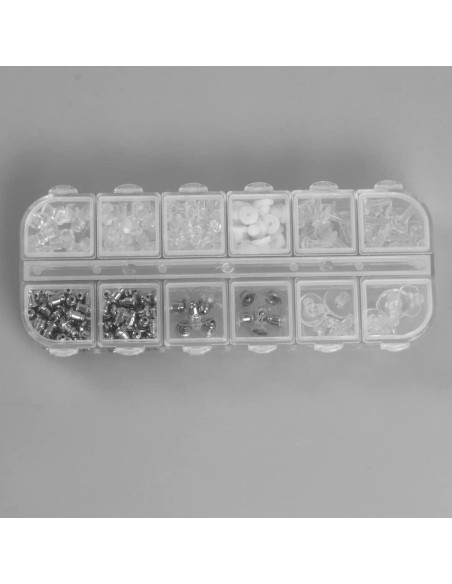 Resortes para Pendientes de Gancho DIYEAR - 344 Piezas de Goma