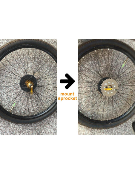 Kit Conversión Eléctrica 24V/36V 250W L-faster para Bicicleta