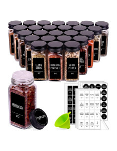 Frascos de Especias Churboro 25 Piezas 118ml con Etiquetas