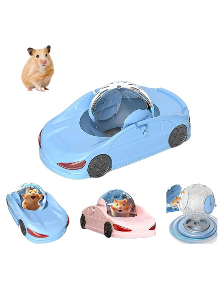 Coche Deportivo para Hámster Nicerice 14.5 cm Azul - 3 Modos