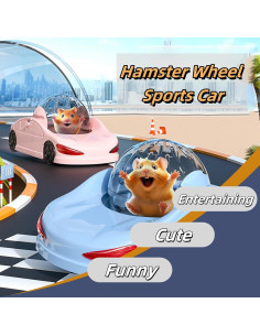 Coche Deportivo para Hámster Nicerice 14.5 cm Azul - 3 Modos 2