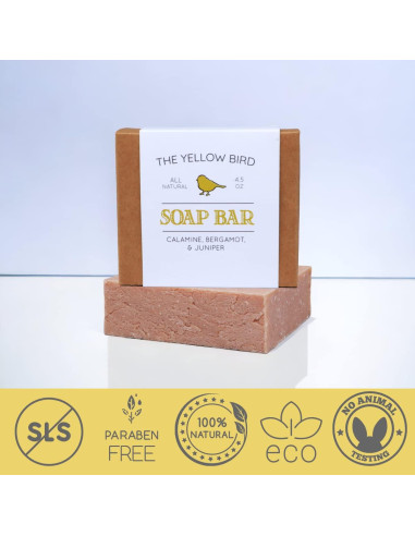 Jabón Natural de Calamina Yellow Bird 127g - Limpiador Orgánico