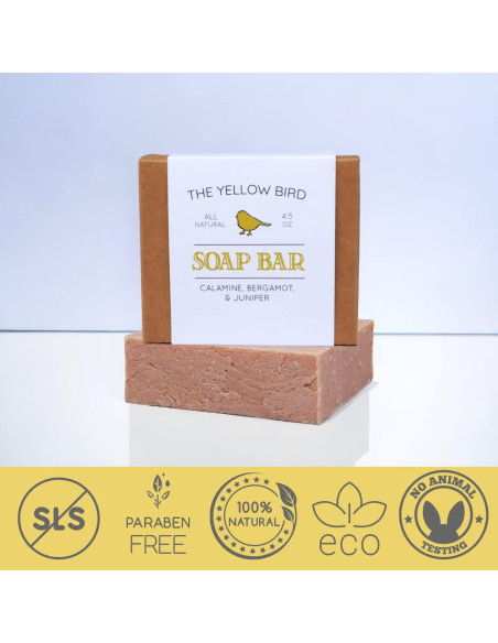 Jabón Natural de Calamina Yellow Bird 127g - Limpiador Orgánico