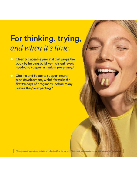 Multivitamínico Prenatal Ritual para Mujeres 30 Cápsulas Menta Multivitamínico Prenatal Ritual para Mujeres 30 Cápsulas Menta