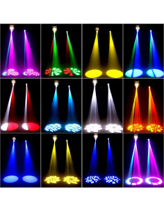 Luces de escenario Big Dipper 35W DMX 512 8 gobos 8 colores 2