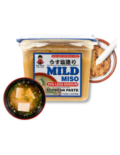 Pasta de Miso Blanco Miko 500g - Bajo en Sodio, Sabor Dulce