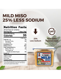Pasta de Miso Blanco Miko 500g - Bajo en Sodio, Sabor Dulce 2