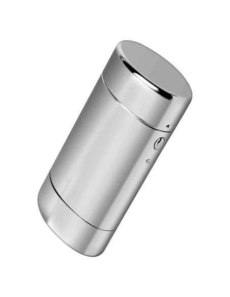 Estuche Vintage Clásico Goshentech Plateado Ovalado 20 Cigarrillos