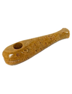 Pipa Única Artesanal Tallada Natural ALINA Craft 10cm
