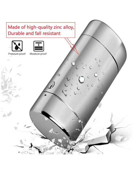 Estuche Vintage Clásico Goshentech Plateado Ovalado 20 Cigarrillos