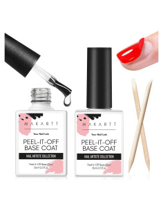 Base Coat Abrible de Gel Makartt 15ml x 2 - Fácil Remoción