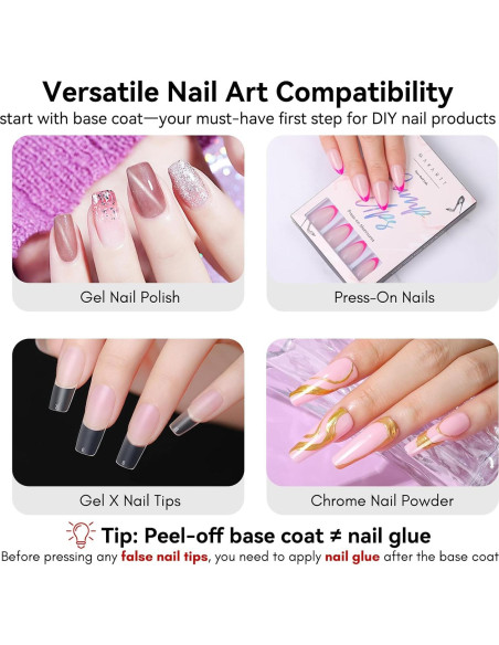 Base Coat Abrible de Gel Makartt 15ml x 2 - Fácil Remoción