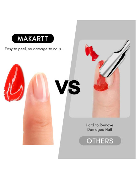 Base Coat Abrible de Gel Makartt 15ml x 2 - Fácil Remoción