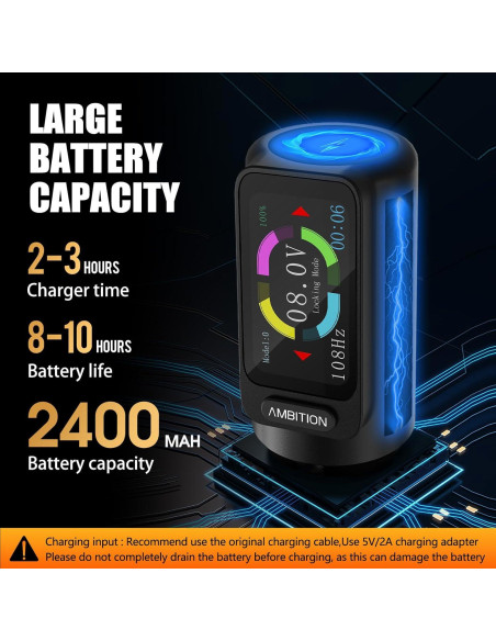 Máquina de Tatuaje Inalámbrica Ambition Seher 2400mAh 6 Golpes Máquina de Tatuaje Inalámbrica Ambition Seher 2400mAh 6 Golpes
