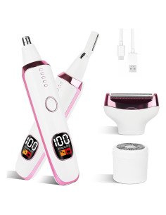 Recortadora de Vello Nasal y Auricular Mendaping 4 en 1