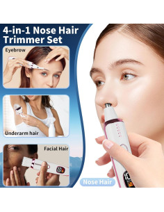 Recortadora de Vello Nasal y Auricular Mendaping 4 en 1 2