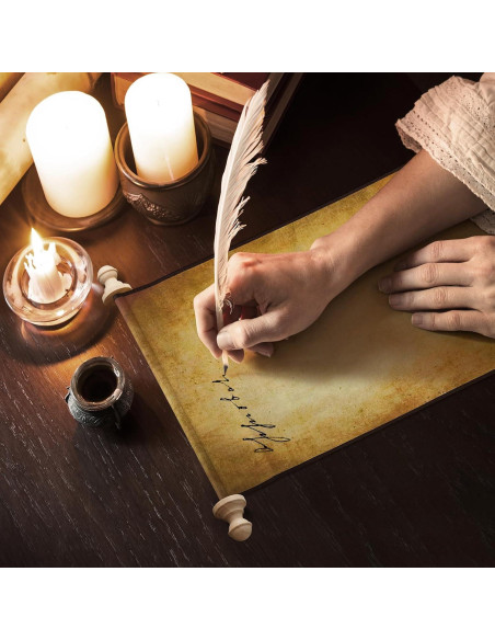 2 PCS Papel de Pergamino Blanco Makevivi 24.1x80 cm Vintage