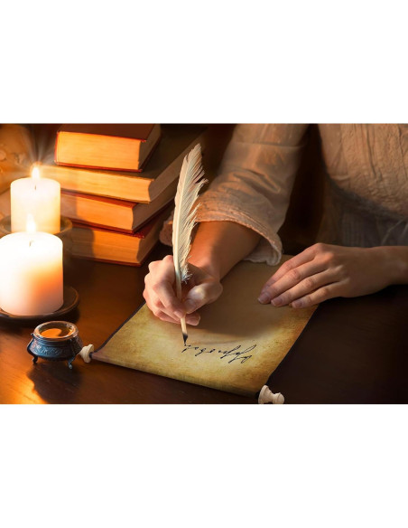 2 PCS Papel de Pergamino Blanco Makevivi 24.1x80 cm Vintage