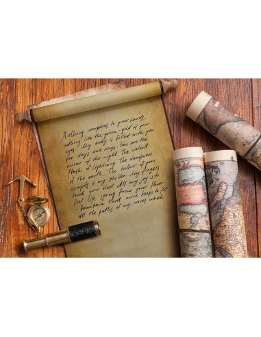 2 PCS Papel de Pergamino Blanco Makevivi 24.1x80 cm Vintage