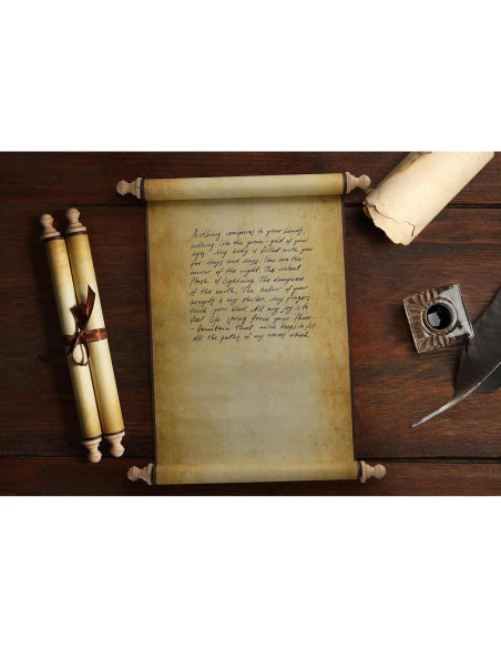 2 PCS Papel de Pergamino Blanco Makevivi 24.1x80 cm Vintage