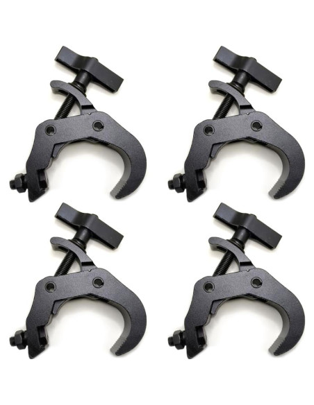 4Pack Ganchos Abrazadera Iluminación Feleolibe 440kg 4-5cm