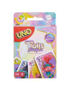 Juego de Cartas UNO Trolls 3 - Mattel - Para 2 a 10 Jugadores