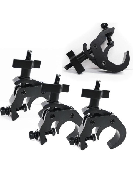 4Pack Ganchos Abrazadera Iluminación Feleolibe 440kg 4-5cm