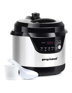 Olla a presión eléctrica prepAmeal 3qt 8 en 1 con pantalla