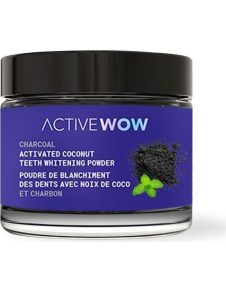 Polvo de Carbón Activado de Coco Active Wow 20g - Menta