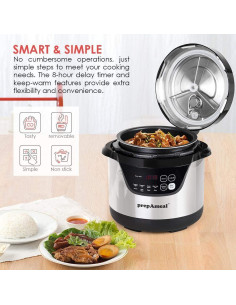 Olla a presión eléctrica prepAmeal 3qt 8 en 1 con pantalla 2