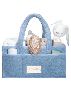 Organizador de Pañales Luxury Little Azul 38x25cm Plegable