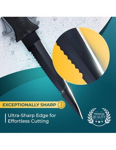 Cuchillo de Buceo Diximus DX-DiveKnife con Funda y Correa