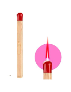 Encendedor Recargable NIVEK Gigante Butano Color Madera