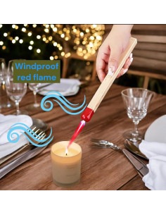 Encendedor Recargable NIVEK Gigante Butano Color Madera 2