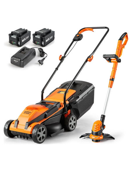Cortacésped y Desmalezadora LawnMaster 24V 33-cm Combo con Baterías
