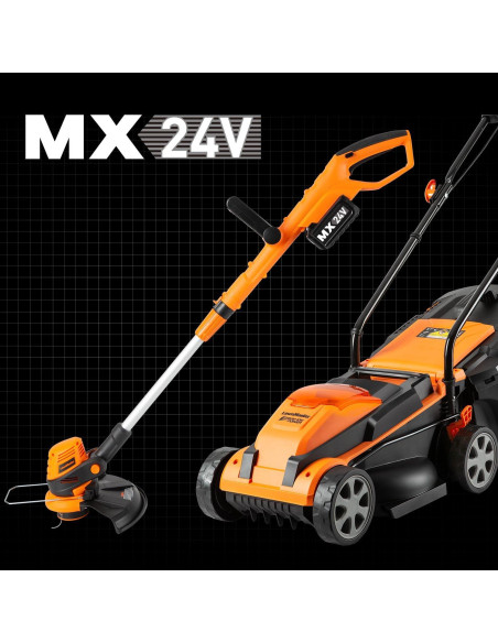 Cortacésped y Desmalezadora LawnMaster 24V 33-cm Combo con Baterías