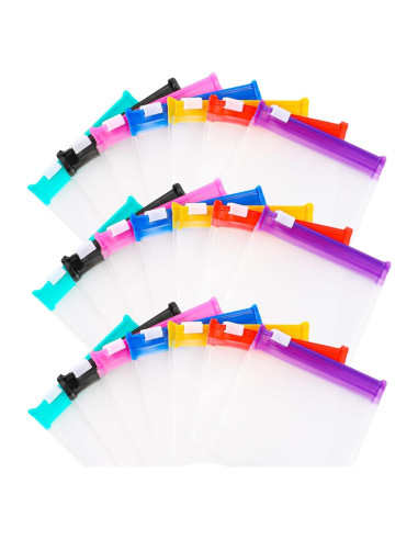 21 Bolsas de Pastillas EVA con Cierre Zip - 7 Colores