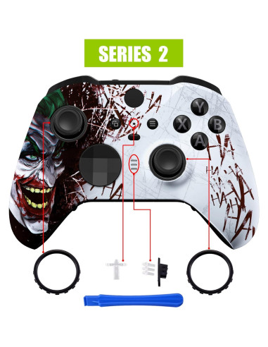Carcasa de cara eXtremeRate Clown Hahaha para Xbox Elite 2