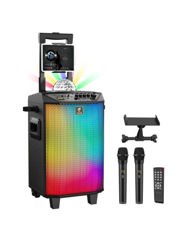 Máquina de Karaoke Portátil TONOR K20 con 2 Micrófonos