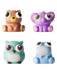 Paquete de 4 Juguetes Antiestrés Squeeze Niulife - Animales Kawaii
