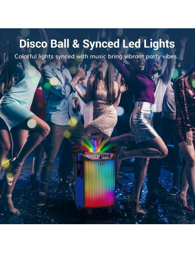 Máquina de Karaoke Portátil TONOR K20 con 2 Micrófonos