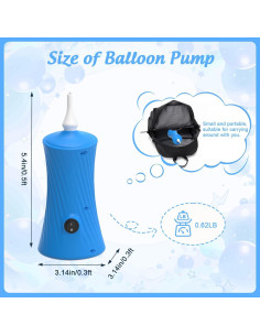 Bomba de Globo Eléctrica Kusamue YB-HF-528 Azul 0.25kg 2