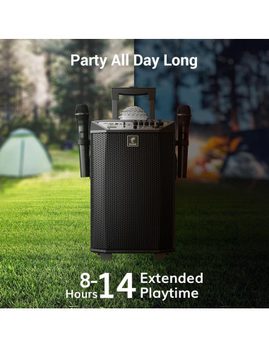 Máquina de Karaoke Portátil TONOR K20 con 2 Micrófonos