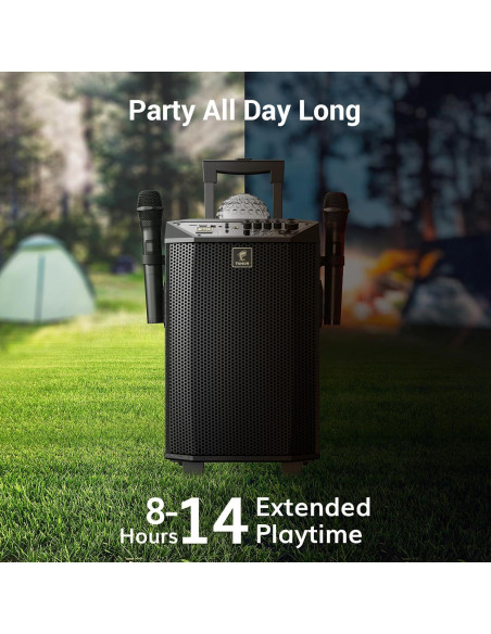 Máquina de Karaoke Portátil TONOR K20 con 2 Micrófonos