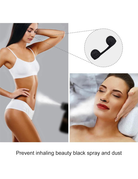 50 Filtros Nasales Desechables ELERA para Bronceado Spray