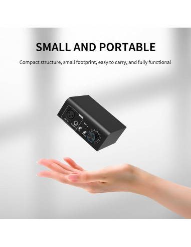 Preamp de Micrófono XTUGA XIC1 48V 2 Entradas XLR